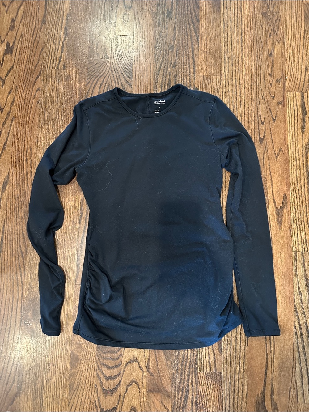 Girlfriend collective maternity Black Long Sleeve Crewneck Top